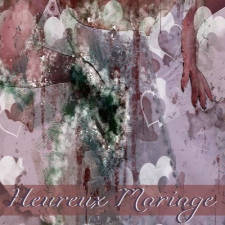 Carte virtuelle heureux mariage