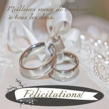 meilleurs voeux de mariage à vous deux