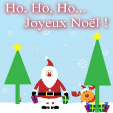 carte Ho Ho Ho Joyeux Noël