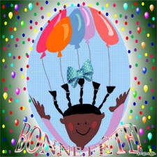 Carte anniversaire Je te souhaite une Bonne Fête pour enfant