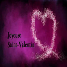 Jolie carte Joyeuse Saint Valentin