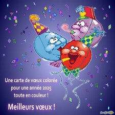 Carte de voeux bonne année 2025