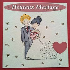 Carte heureux anniversaire de mariage