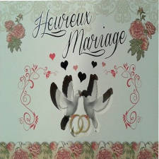 Carte joyeux anniversaire de mariage