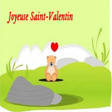 carte Joyeuse Saint-Valentin ma valentine