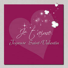 Je t'aime joyeuse Saint Valentin