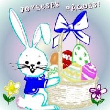 carte joyeuses fêtes Pâques