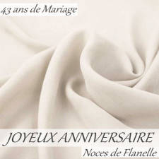 43 ans noces de flanelle