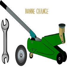 Carte Bonne chance garage