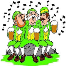 On chante, on rit entre amis.... C'est la Saint Patrick