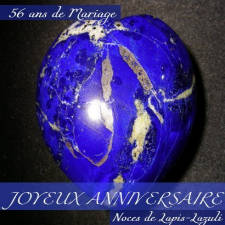 56 ans noces de lapis-lazuli