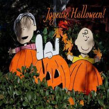 carte joyeuse Halloween Snoopy