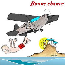 carte bonne chance en parachute