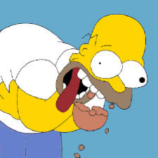 Homer tordu de rire