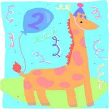 carte anniversaire age 2 ans