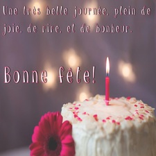 carte bonne fête une très belle journée pour elle