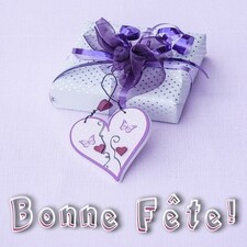 Carte bonne fête avec tendresse pour elle