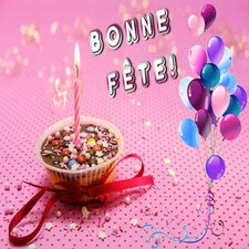 Carte bonne fête à toi d'anniversaire a une femme