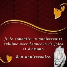 anniversaire pour femme