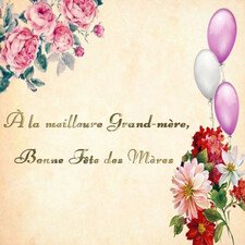 Carte virtuelle Fête des Mères à la meilleur Grand-Mère