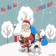 Carte Ho Ho Ho ! Joyeux, joyeux Noël virtuelle
