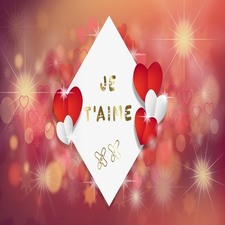 Carte merveilleuse Saint Valentin mon amour pleine de douceur